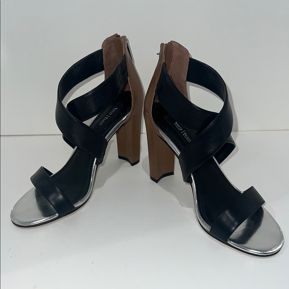 White House black market, two toned heel